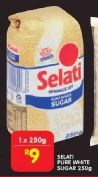 Shoprite SELATI PURE WHITE SUGAR 250g offer