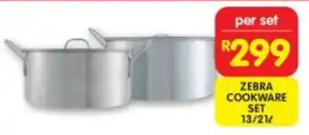 Shoprite ZEBRA COOKWARE SET 13/21L offer