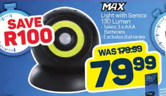 Pick n Pay Hypermarket MAX Light with Sensor 130 Lumen offer