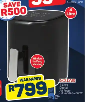 Pick n Pay Hypermarket GOLDAIR 4 Litre Digital Air Fryer offer