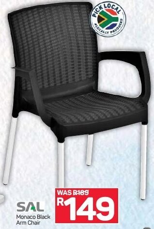 Sal Monaco Black Arm Chair