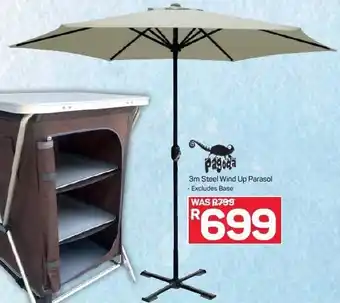 Pick n Pay Pagoda Steel Wind Up Parasol 3m offer