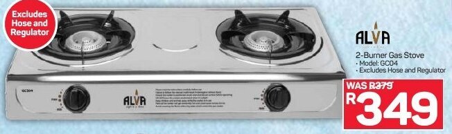 Pick n Pay Alva 2-Burner Gas Stove offer