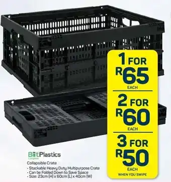 Bit Plastics Collapsible Crate