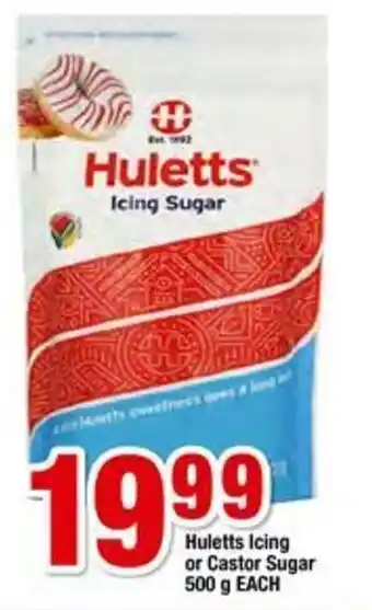 Megasave Huletts Icing or Castor Sugar 500g offer