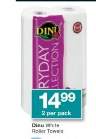 Checkers Dinu White Roller Towels offer