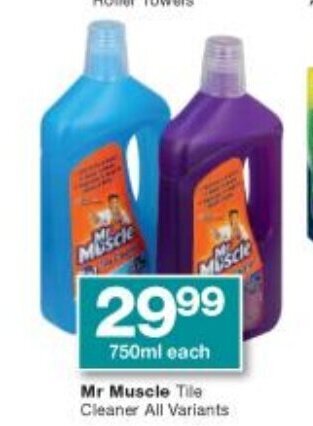 Checkers Mr Muscle Tile Cleaner 750ml offer