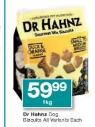 Checkers Dr Hahnz Dog Biscuits 1kg offer