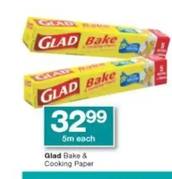 Checkers Glad Bake & Cooking Paper 5m offer