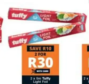 Checkers 2x5m Tuffy Light Foil offer