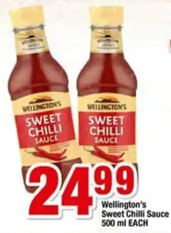 Megasave Wellington's Sweet Chilli Sauce 500ml offer