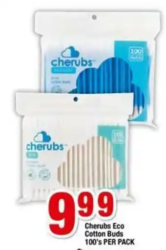 Megasave Cherubs Eco Cotton Buds 100's offer