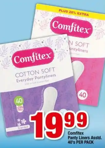 Comfitex Panty Liners 40's