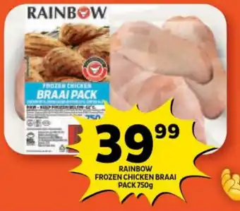 Shoprite RAINBOW FROZEN CHICKEN BRAAI PACK 750g offer