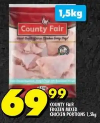 Shoprite COUNTY FAIR FROZEN MIXED CHICKEN PORTIONS 1,5kg offer
