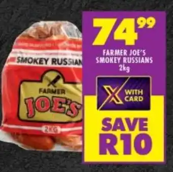 Shoprite FARMER JOE'S SMOKEY RUSSIANS 2kg offer