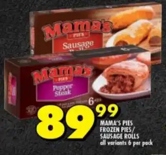 Shoprite MAMA'S PIES FROZEN PIES/SAUSAGE ROLLS offer