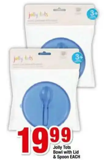 Jolly Tots Bowl with Lid & Spoon