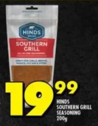 Shoprite HINDS SOUTHERN GRILL SEASONING 200g offer