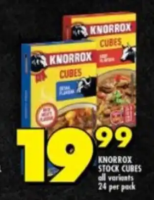 Shoprite KNORROX STOCK CUBES all variants 24 per pack offer
