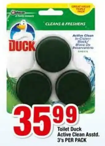 Toilet Duck Active Clean 3's