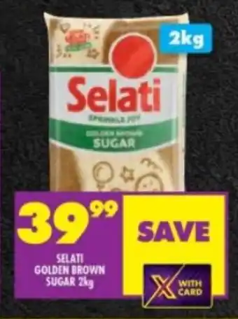 Shoprite SELATI GOLDEN BROWN SUGAR 2kg offer