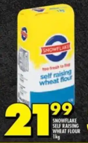 Shoprite SNOWFLAKE SELF RAISING WHEAT FLOUR 1kg offer