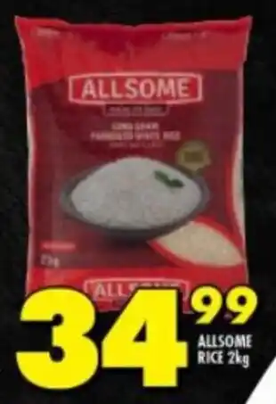 Shoprite ALLSOME RICE 2kg offer
