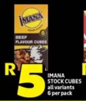 Shoprite IMANA STOCK CUBES all variants 6 per pack offer