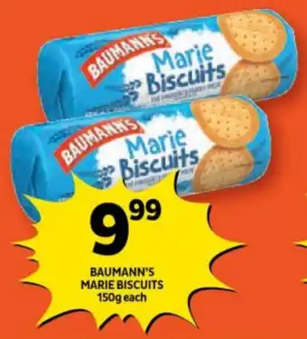 Shoprite BAUMANN'S MARIE BISCUITS 150g each offer