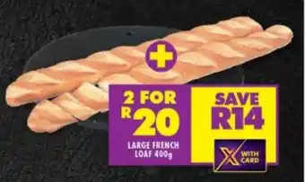 Shoprite LARGE FRENCH LOAF 400g offer