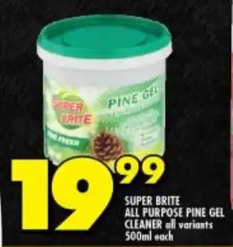 Shoprite SUPER BRITE ALL PURPOSE PINE GEL CLEANER all variants 500ml each offer