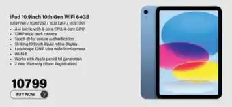 Incredible Connection iPad 10.9inch 10th Gen WiFi 64GB offer