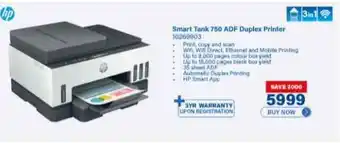 Incredible Connection HP Smart Tank 750 ADF Duplex Printer offer