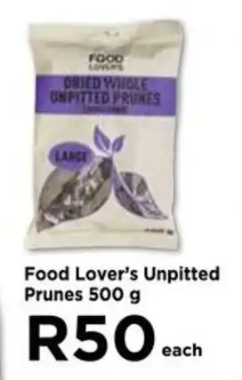 Food Lover's Market Food Lover's Unpitted Prunes 500g offer