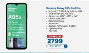 Incredible Connection Samsung Galaxy A05s Dual Sim offer