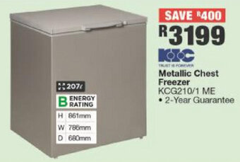 House & Home Metallic Chest Freezer offer