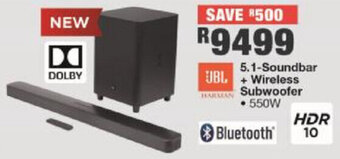 House & Home JBL 5.1-Soundbar+Wireless Subwoofer offer