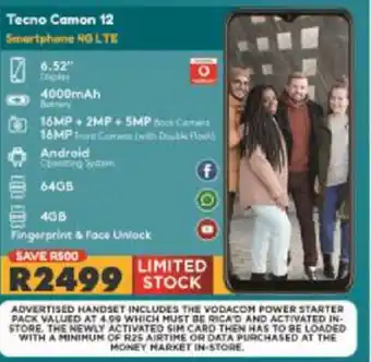 Tecno Camon 12 Smartphone 4G LTE