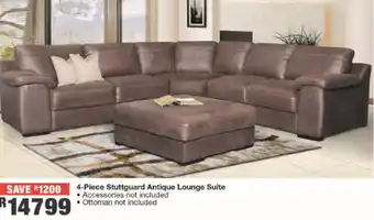 House & Home Stuttguard Antique Lounge Suite 4-Piece offer