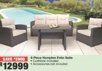 House & Home Hampton Patio Suite 4-Piece offer