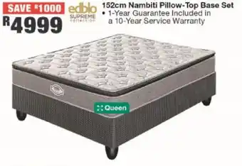 House & Home Edblo Supreme Nambiti Pillow-Top Base Set 152cm offer