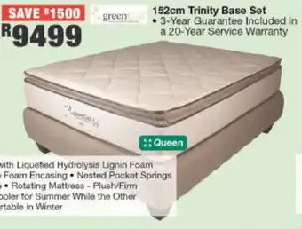 House & Home Green Trinity Base Set 152cm offer