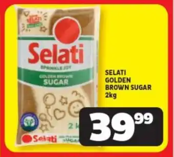 Usave SELATI GOLDEN BROWN SUGAR 2kg offer