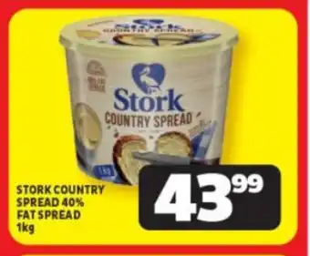 Usave STORK COUNTRY SPREAD 40% FAT SPREAD 1kg offer