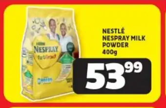 Usave NESTLÉ NESPRAY MILK POWDER 400g offer