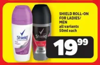 Usave SHIELD ROLL-ON FOR LADIES/ MEN all variants 50ml each offer