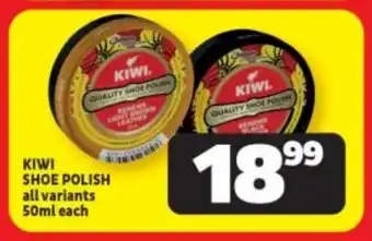 KIWI SHOE POLISH all variants 50ml each