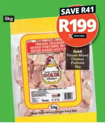 Checkers Goldi Frozen Mixed Chicken Portions 5kg offer