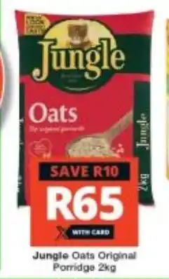 Checkers Jungle Oats Original Porridge 2kg offer